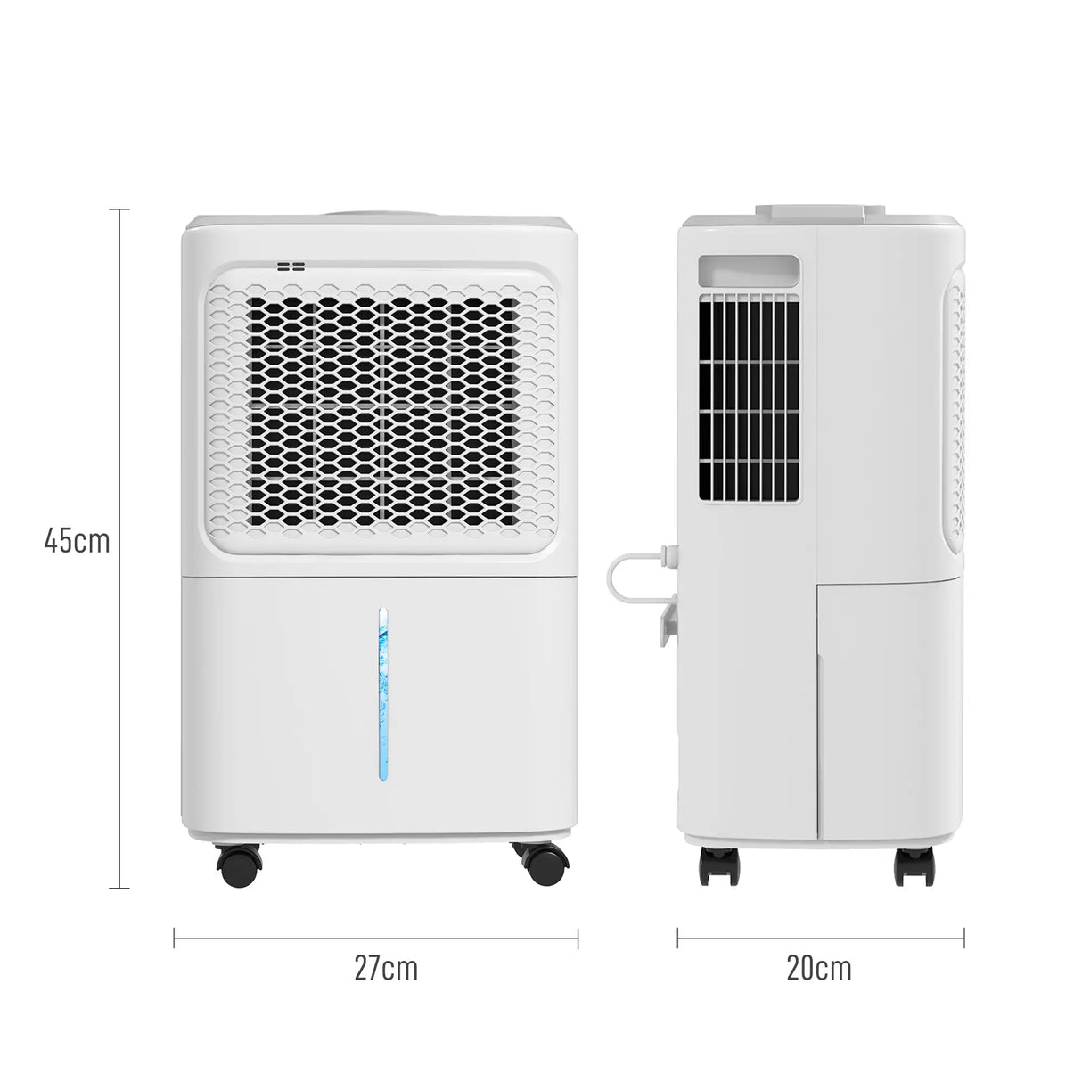 HOMCOM 12L/Day Dehumidifier with Continuous Drainage