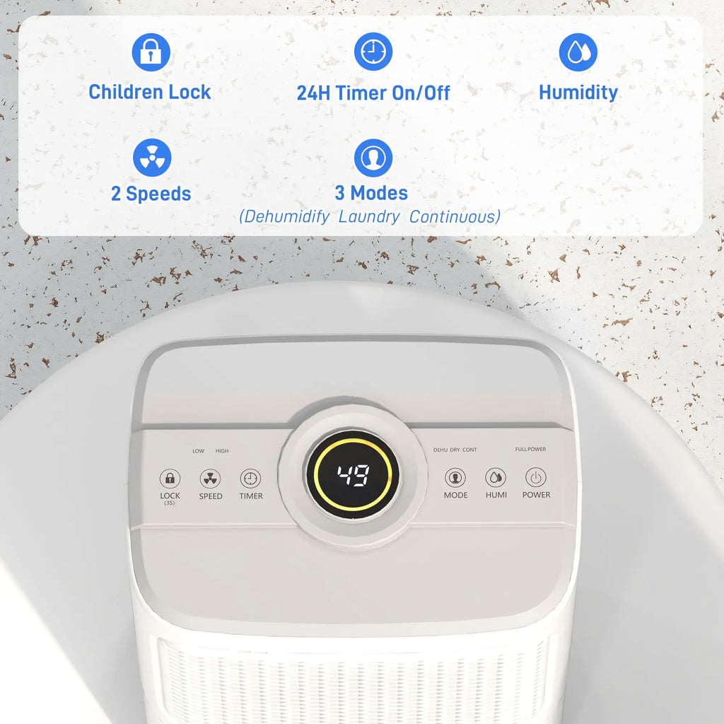 Homcom 18m² 12L/Day Dehumidifier