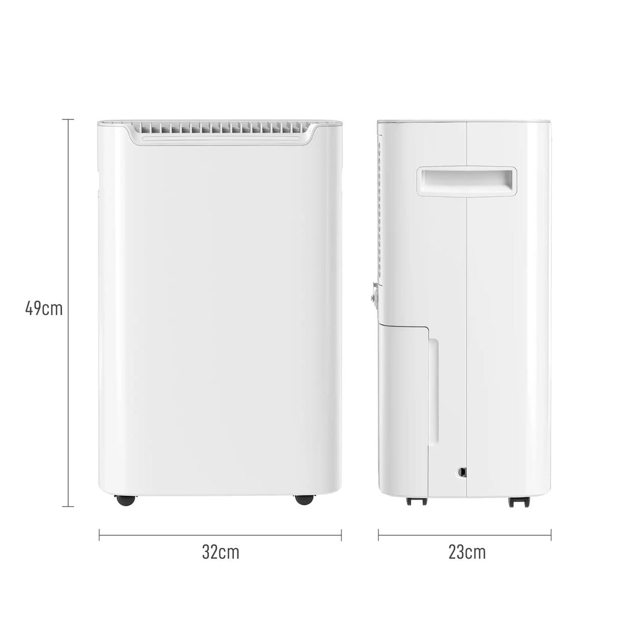 HOMCOM 20L/Day Dehumidifier with Continuous Drainage