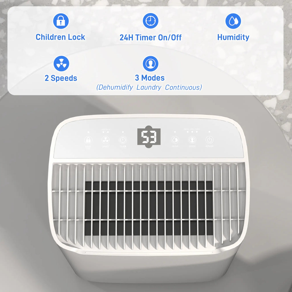 Homcom 25m² 20L/Day Dehumidifier