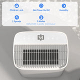 HOMCOM 20L/Day Dehumidifier with Continuous Drainage