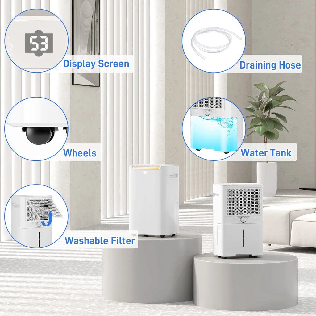 Homcom 25m² 20L/Day Dehumidifier