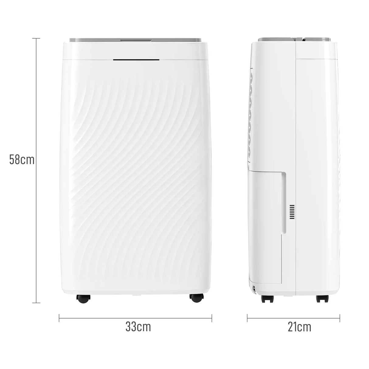 HOMCOM 16L/Day Dehumidifier with Activated Carbon Air Filter