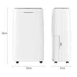 HOMCOM 16L/Day Dehumidifier with Activated Carbon Air Filter