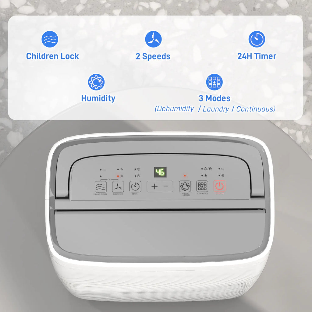 Homcom 16L/Day Dehumidifier