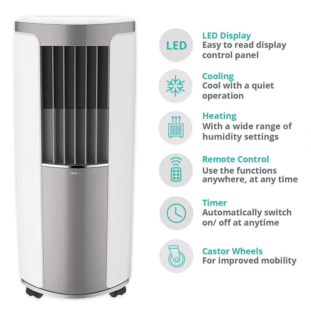 EcoAir Apollo MK2 12000 BTU Heat Pump Portable Air Conditioner