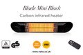 Veito Blade Mini 1.2kW Carbon Infrared Heater