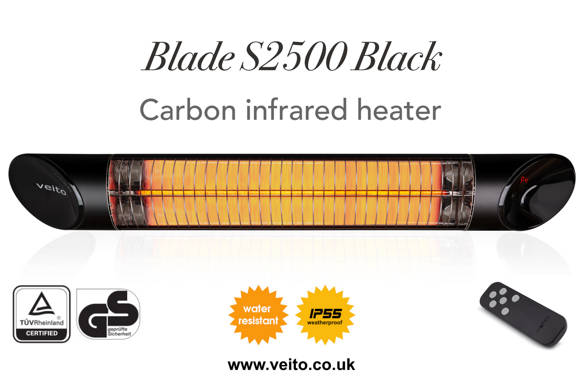 Veito Blade S2500 2.5kW Patio Carbon Infrared Heater
