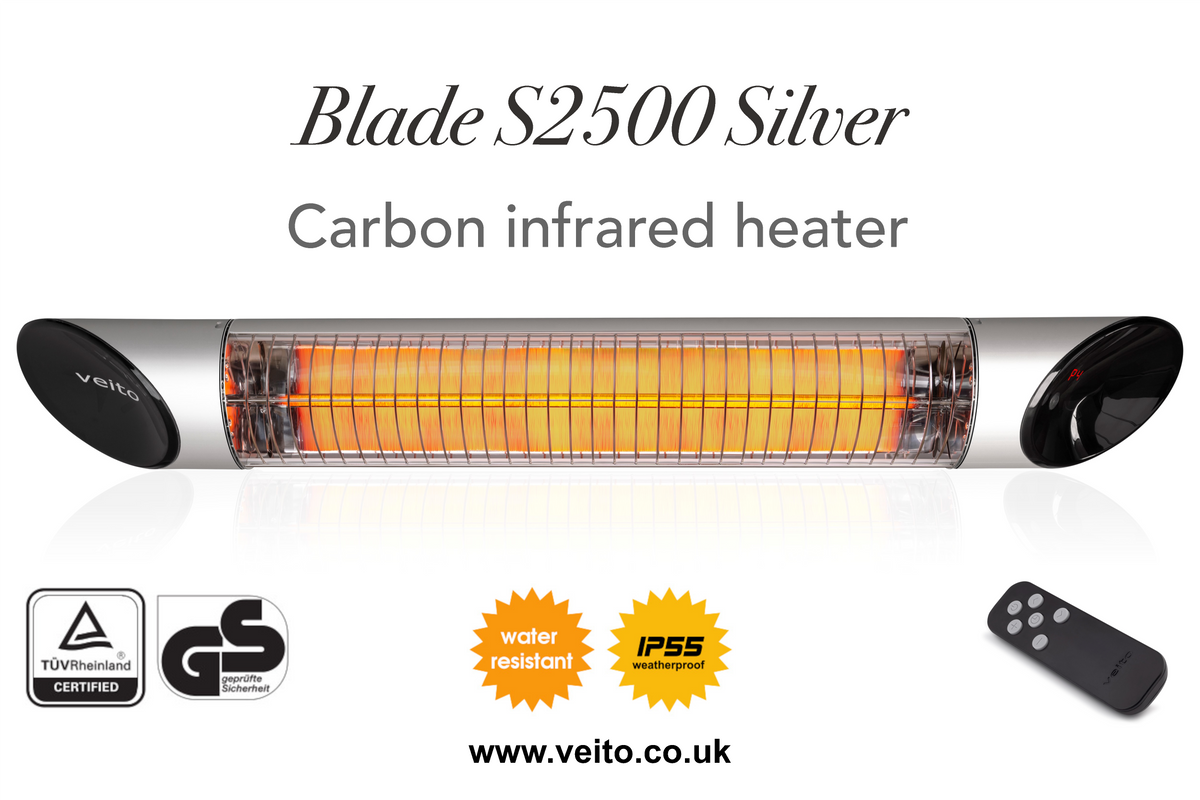 Veito Blade S2500 2.5kW Patio Carbon Infrared Heater
