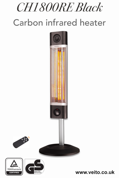 Veito CH1800RE 1.8kW Free Standing Carbon Infrared Heater