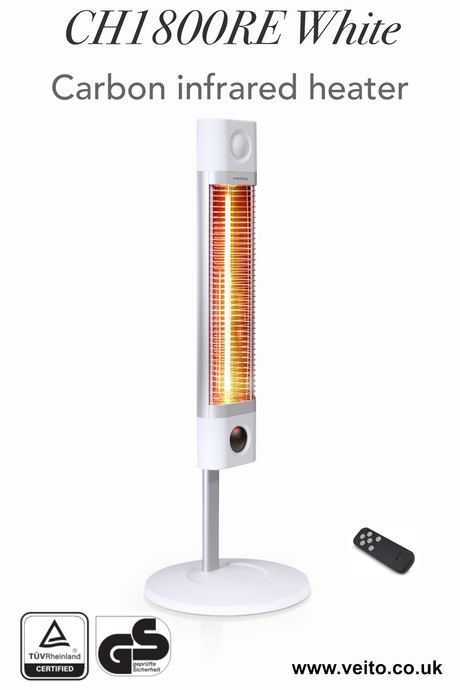 Veito CH1800RE 1.8kW Free Standing Carbon Infrared Heater