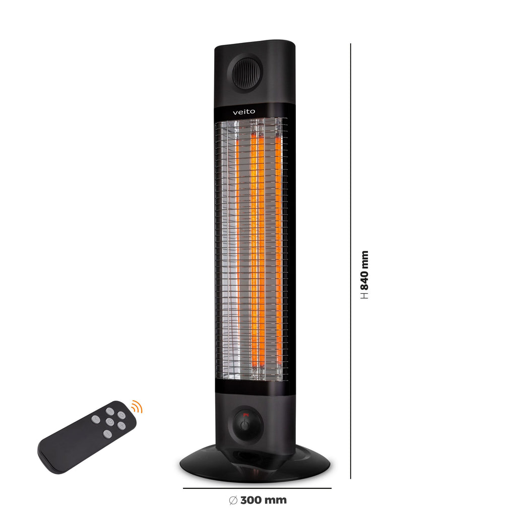 Veito CH1800RT 1.8kW Free Standing Carbon Infrared Heater