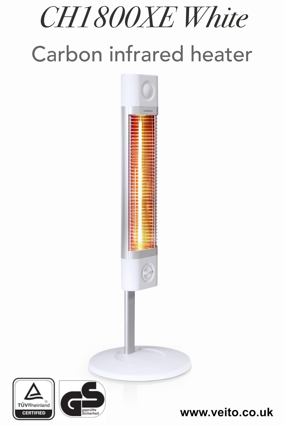 Veito CH1800XE 1.8kW Free Standing Carbon Infrared Heater