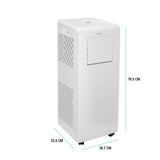 EcoAir Crystal MK2 7000 BTU Portable Air Conditioner with Smart App & Remote Control