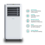 EcoAir Crystal Mk3 4-in-1 Portable Air Conditioner 9000 BTU with Remote Control