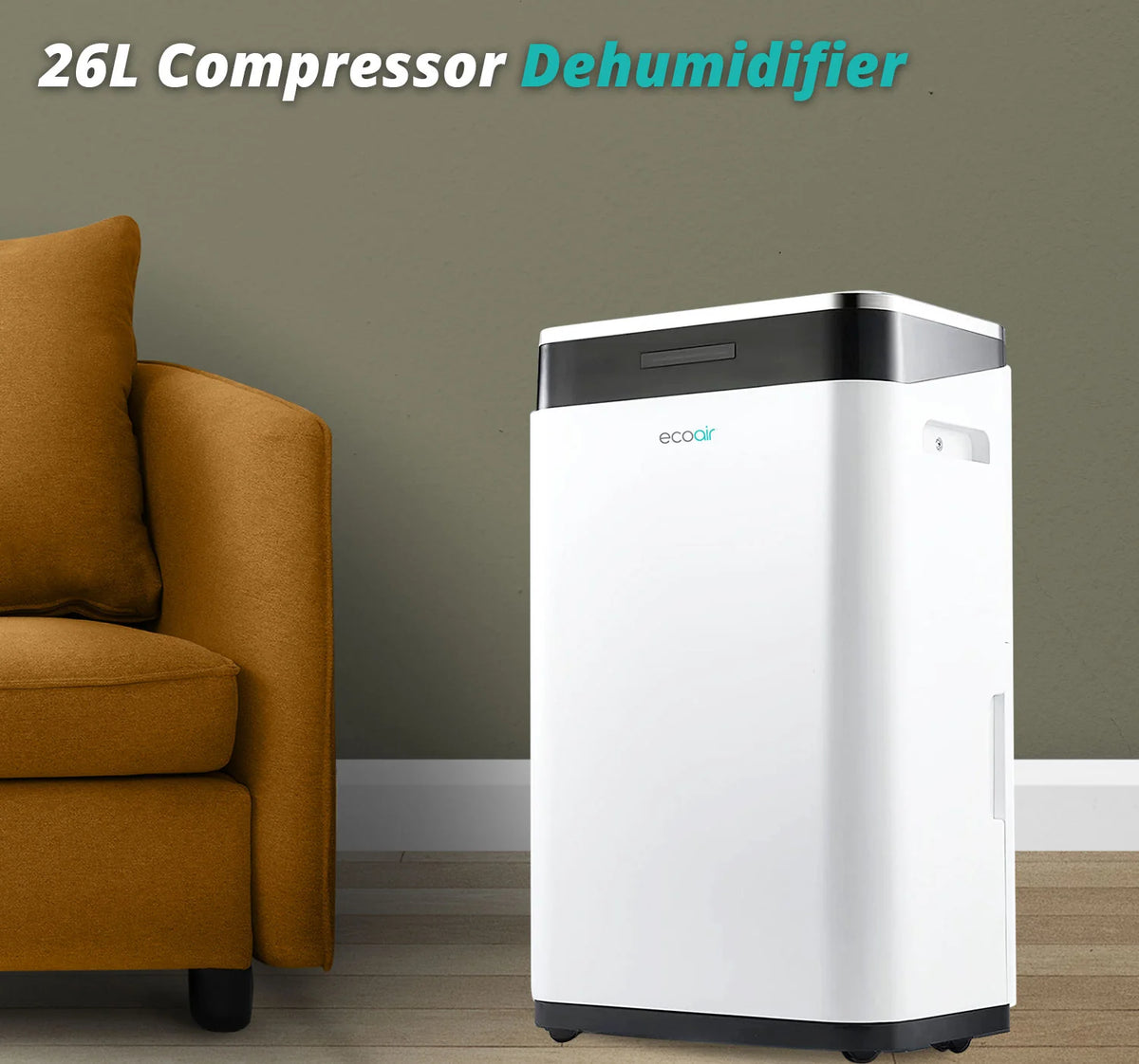 EcoAir DC26 26L/Day Dehumidifier
