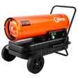 Qlima DFA2330 space heater, side view of the unit