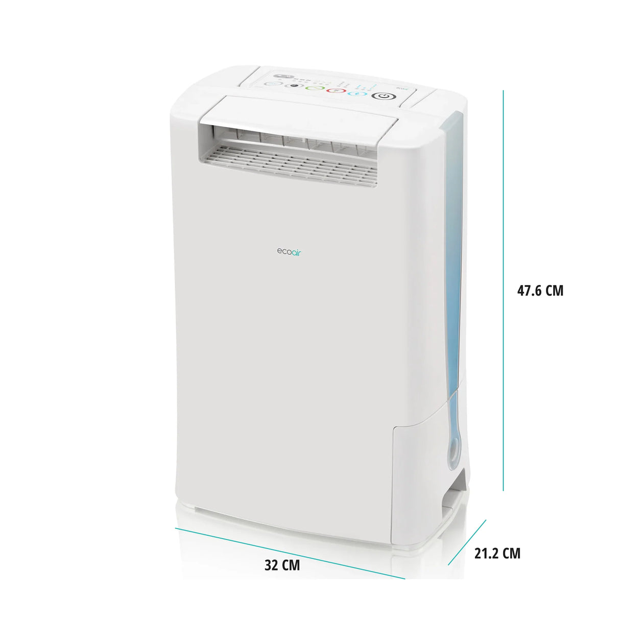 EcoAir DD128 8 Litre Per Day Desiccant Dehumidifier with Ioniser and IonPure Filter