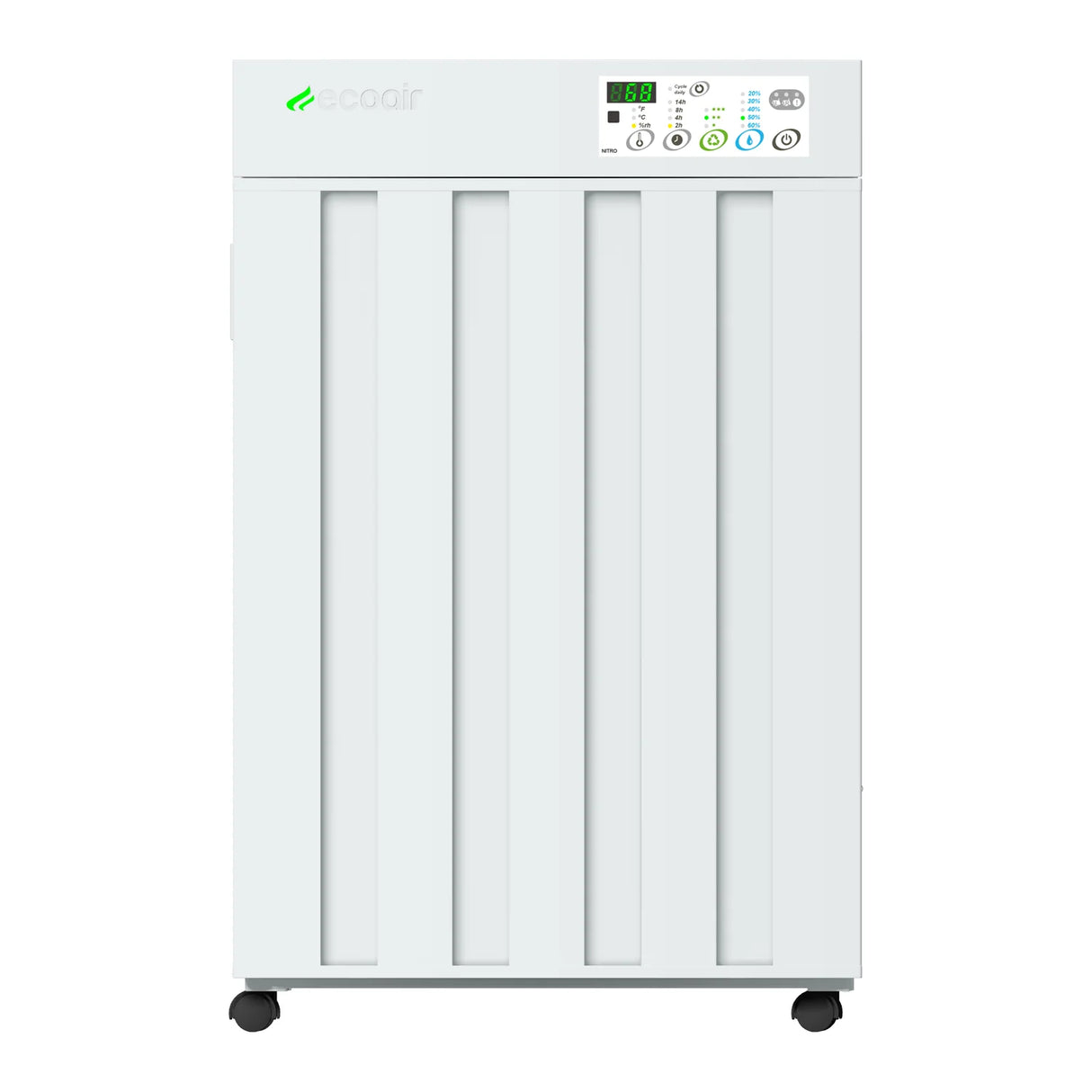 EcoAir DROID Desiccant Dehumidifier 25L | Electronic Control | Dual Tanks | Pre & Charcoal Filter | Laundry Mode | Timer | Remote Control | Auto Restart