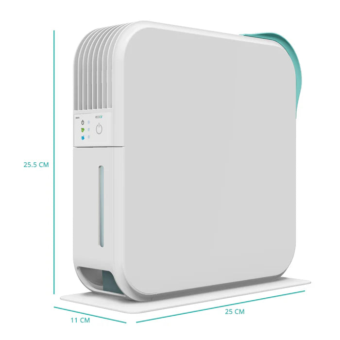 EcoAir Vesto 400ml/Day Mini Dehumidifier with Photocatalyst Air Purification & Nano Silver Filter – Compact for Cupboards, Wardrobes & Small Spaces