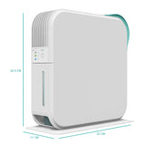 EcoAir Vesto 400ml/Day Mini Dehumidifier with Photocatalyst Air Purification & Nano Silver Filter – Compact for Cupboards, Wardrobes & Small Spaces