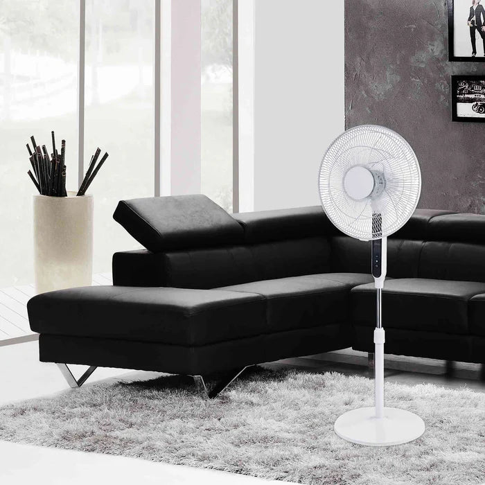 EcoAir Halo Tower Fan – Ultra Quiet, Low Energy 2.8W, 12 Speeds, 4 Modes & Remote Control