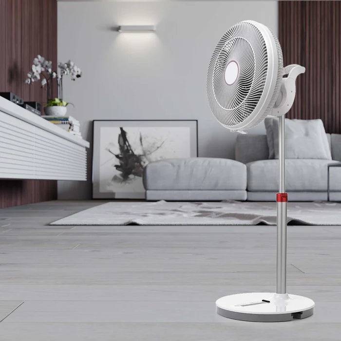 EcoAir Kinetic 14” DC Fan – Ultra Quiet 11.1 dBA, Super Low Energy 1–18W, 9-Speed with Remote & 3D Oscillation