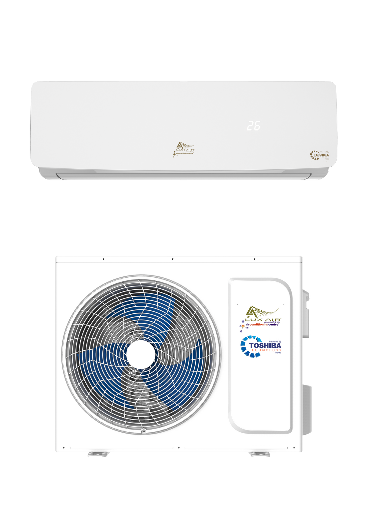 Lux Air KFR53IW/LUX Smart WiFi Split Air Conditioning Kit - 5.0kW in White Gloss Finish