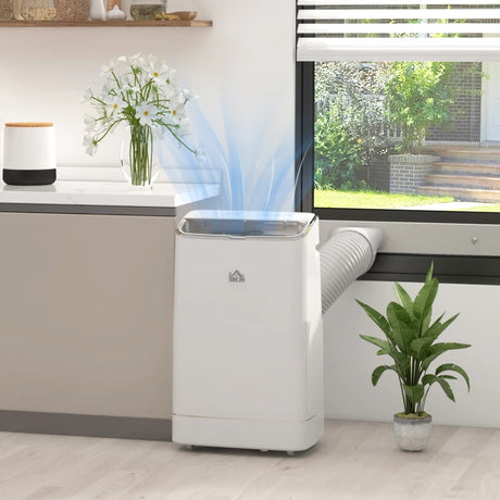 HOMCOM 5-in-1 Portable Air Conditioner 14,000 BTU with WiFi Heater & Cooler