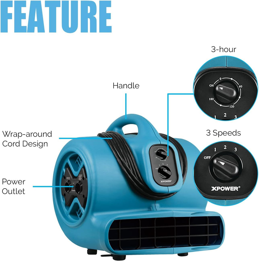 XPOWER P-600A 2600 CFM Air Mover