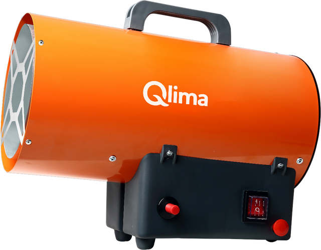 Qlima GFA 1010 direct fired diesel heater image from the side