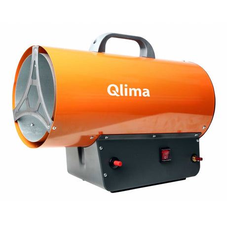 Image of the Qlima GFA1030E gas heater from the side. 