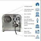 Ecor Pro DH3500 INOX 45L/Day Desiccant Dehumidifier