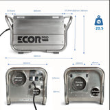 Ecor Pro DH3500 INOX 45 Litre Desiccant Dehumidifier 230v