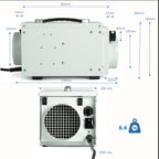 Ecor Pro DH1200 DryFan 12L/Day Desiccant Dehumidifier