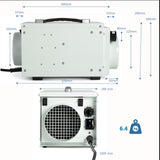 Ecor Pro DH1200 DryFan 12 Litre Desiccant Dehumidifier 230v - Free 1m Duct