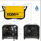 Ecor Pro DH3500 DryFan 45L/Day Desiccant Dehumidifier