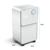 EcoAir Summit S 12 Litre Per Day - Low Energy Dehumidifier - Sleep Mode