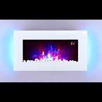 TruFlame 73cm Flat Glass Wall Mounted Electric Fireplace