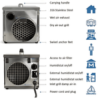 Ecor Pro DH1211 INOX DryBoat 12L/Day Desiccant Dehumidifier