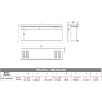 TruFlame 1.5kW Media Wall Electric Fireplace
