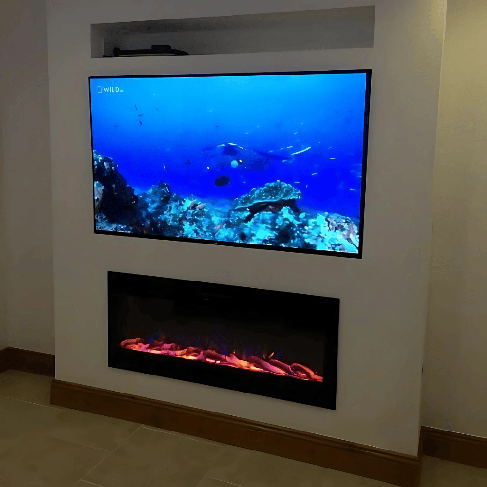 TruFlame Black 1.5kW Wall Mounted Electric Fireplace