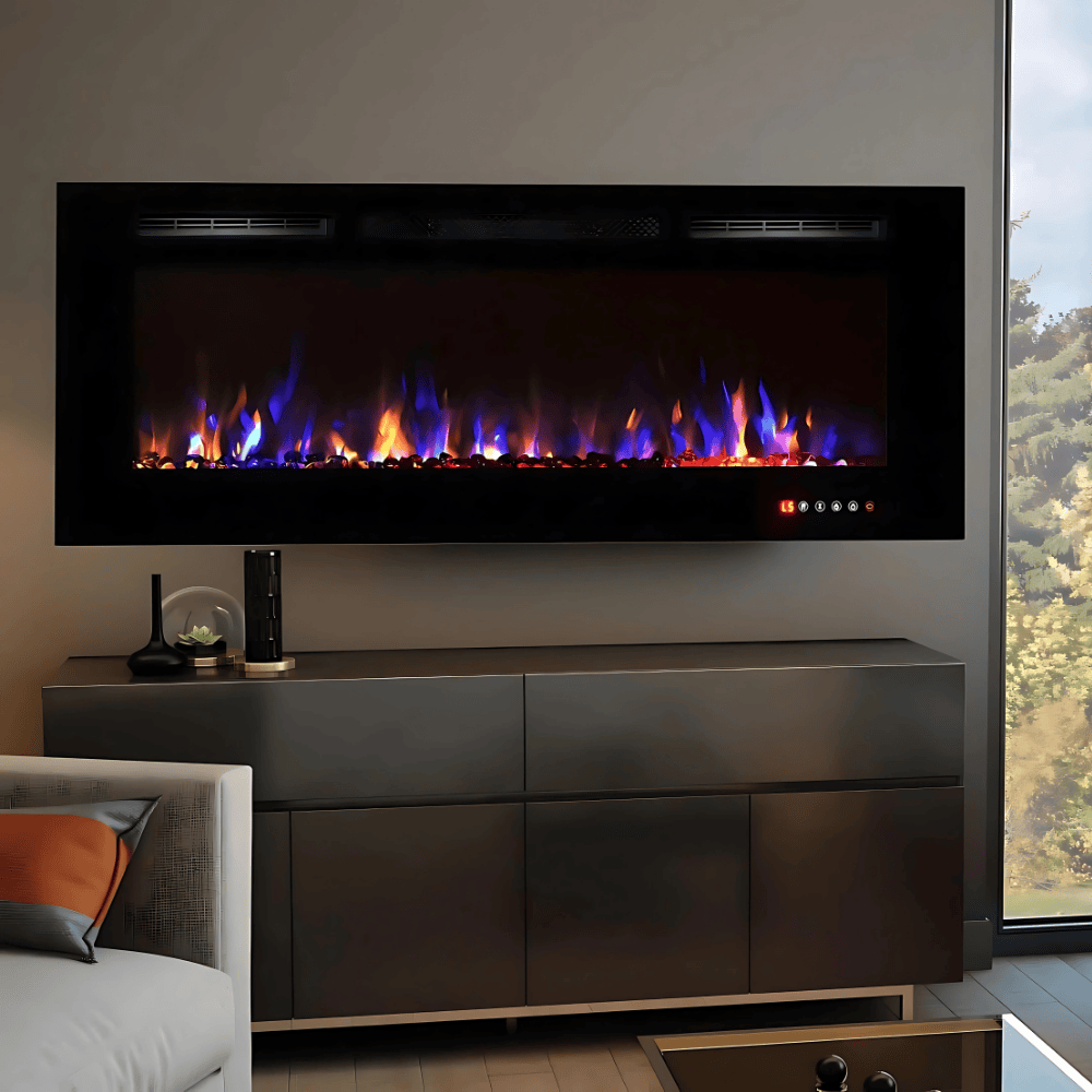 TruFlame Black Wall Mounted Electric Fire