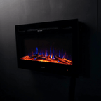 TruFlame Black 1.5kW Wall Mounted Electric Fireplace