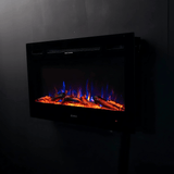 TruFlame Black Wall Mounted Electric Fire