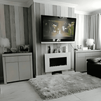 TruFlame White 1.5kW Wall Mounted Electric Fireplace