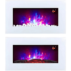 TruFlame 73cm Flat Glass Wall Mounted Electric Fireplace