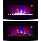 TruFlame 73cm Arched Glass Wall Mounted Electric Fireplace