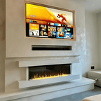 TruFlame 60 inch White Mantelpiece Electric Fireplace