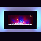 TruFlame 73cm Arched Glass Wall Mounted Electric Fireplace